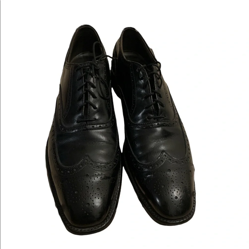 Footjoy Classics Mens Black Wingtip Dress Oxfords Shoes Size 12